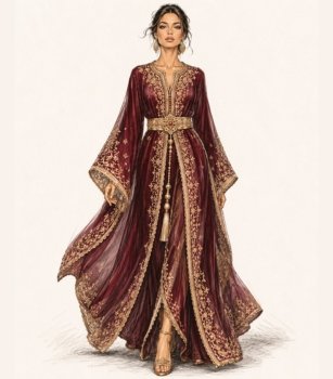 Bridal Caftan Dress